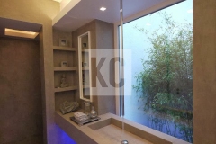 microcement wetroom sink