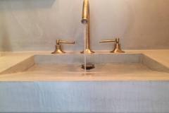 Microcement sink